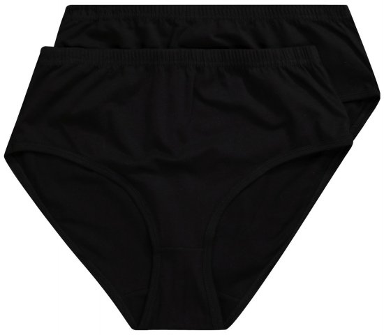 Ulla Popken 723498 Majtki 2 szt. Czarna - Majtki - 