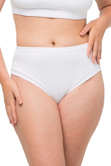 Ulla Popken 723498 Majtki 2 szt. Biały - Majtki - 