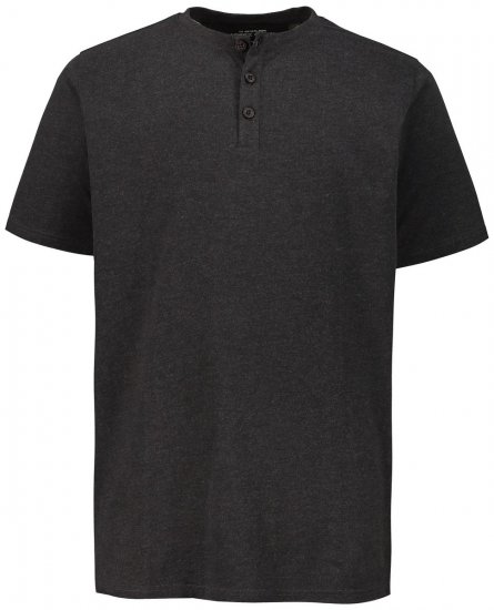 JP1880 726695 Koszulka Henley Ciemnoszara - Koszulki - T-shirty meskie Duże Rozmiary - 2XL-14XL