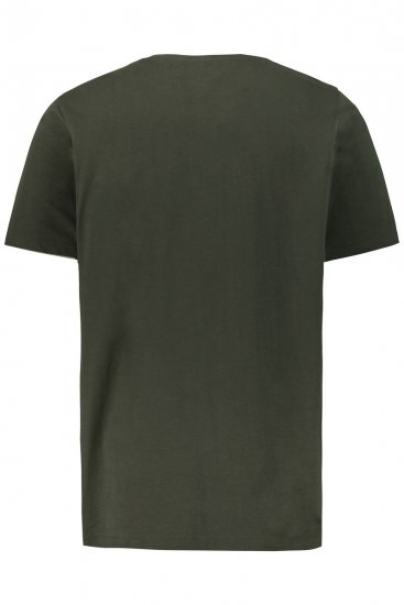 JP1880 726695 Koszulka Henley Ciemnooliwkowa - Koszulki - T-shirty meskie Duże Rozmiary - 2XL-14XL