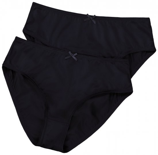 Ulla Popken 781658 Majtki 2 szt. Czarna - Majtki - 