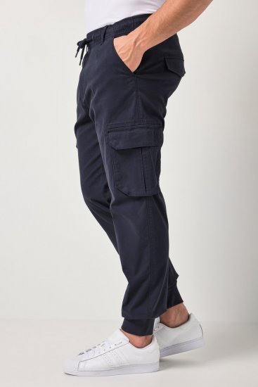 JP1880 Stretchy FLEXNAMIC Cargo Pants Navy - Bojówki - Spodnie Bojówki Męskie Duże Rozmiary