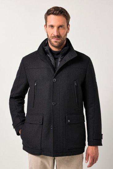 JP1880 Jacket Water-repellent Warm Black - Kurtki Męskie Duże Rozmiary - Kurtki Duże rozmiary 2XL-8XL