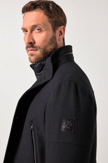 JP1880 Jacket Water-repellent Warm Black - Kurtki Męskie Duże Rozmiary - Kurtki Duże rozmiary 2XL-8XL