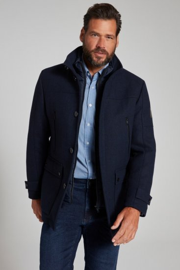 JP1880 Jacket Water-repellent Herringbone Insert Navy - Kurtki Męskie Duże Rozmiary - Kurtki Duże rozmiary 2XL-8XL