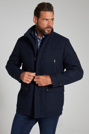 JP1880 Jacket Water-repellent Herringbone Insert Navy - Kurtki Męskie Duże Rozmiary - Kurtki Duże rozmiary 2XL-8XL