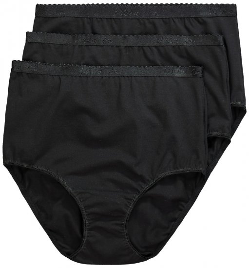 Ulla Popken 795269 Majtki 3 szt. Czarna - Majtki - 