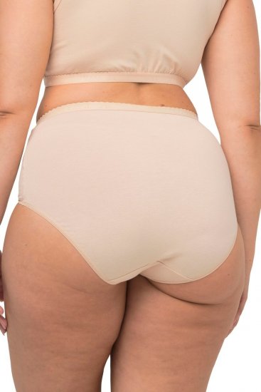 Ulla Popken 795269 Majtki z wysokim stanem 3 szt. Złamana biel - Majtki - 