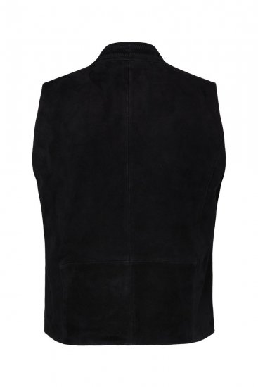 JP1880 Vest Goat Suede Traditional Black - Ubrania wizytowe - Ubrania świąteczne i wizytowe – Świętuj stylowo i wygodnie