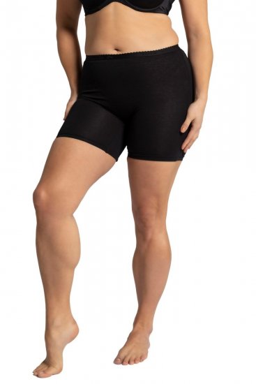 Ulla Popken 799090 Bokserki Czarna - Majtki - 