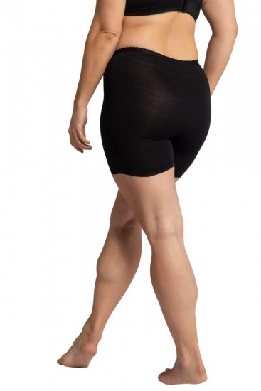 Ulla Popken 799090 Bokserki Czarna - Majtki - 