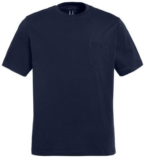 JP1880 799997 Koszulka z kieszenią na piersi Nocna niebieska - Koszulki - T-shirty meskie Duże Rozmiary - 2XL-14XL