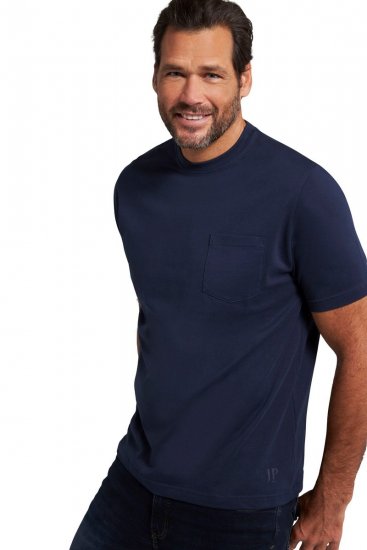 JP1880 799997 Koszulka z kieszenią na piersi Nocna niebieska - Koszulki - T-shirty meskie Duże Rozmiary - 2XL-14XL