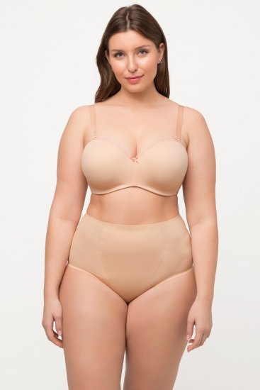 Ulla Popken 800498 Majtki modelujące z wysokim stanem Szampańska - Bielizna modelująca - 