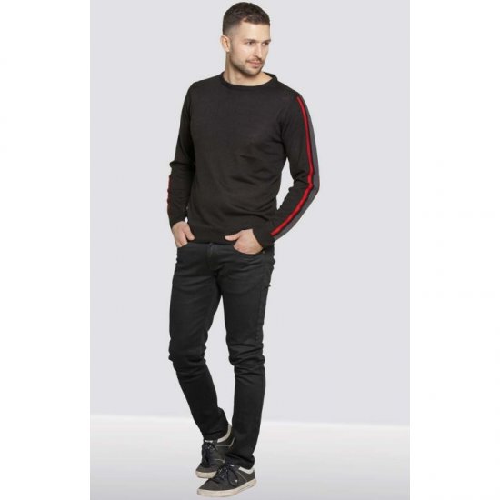D555 Orlando Sweater Black - Bluzy & bluzy z kapturem - Bluzy & Bluzy z kapturem 2XL-12XL