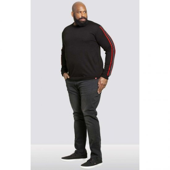 D555 Orlando Sweater Black - Bluzy & bluzy z kapturem - Bluzy & Bluzy z kapturem 2XL-12XL