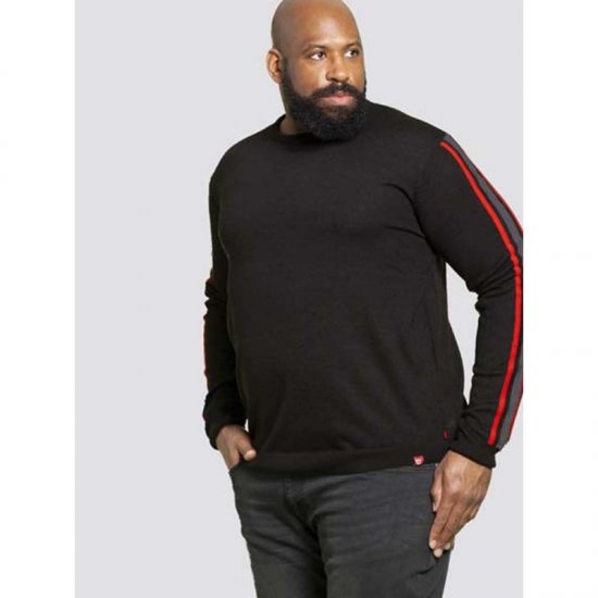 D555 Orlando Sweater Black - Bluzy & bluzy z kapturem - Bluzy & Bluzy z kapturem 2XL-12XL