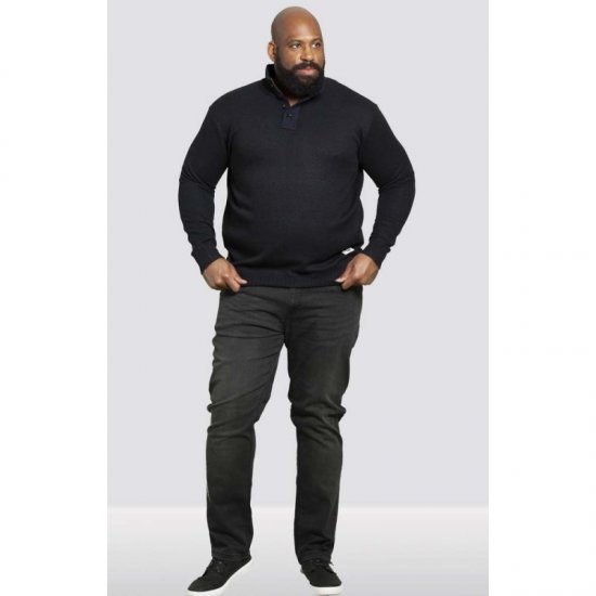 D555 Zane Sweater Navy - Bluzy & bluzy z kapturem - Bluzy & Bluzy z kapturem 2XL-12XL