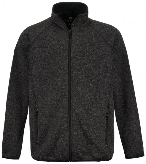Jay-Pi 802394 Kurtka z dzianiny polarowej Czarna - Kurtki Męskie Duże Rozmiary - Kurtki Duże rozmiary 2XL-8XL
