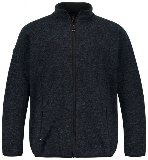 Jay-Pi 802394 Kurtka z dzianiny polarowej Granatowa - Kurtki Męskie Duże Rozmiary - Kurtki Duże rozmiary 2XL-8XL