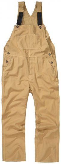 JP1880 802501 Ogrodniczki z elastycznymi szelkami Camel - Dżinsy & spodnie - Dżinsy i Spodnie - W40-W70