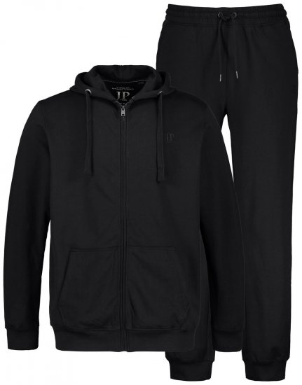 JP1880 802934 Dres z bluzą z kapturem i spodniami Czarna TALL - TALL dresy - 