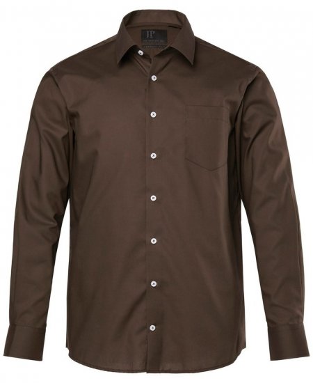 JP1880 Shirt Business Long Sleeve Brown - Koszule - Koszule 2XL-10XL