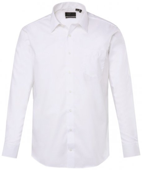 JP1880 804890 Niewymagająca prasowania koszula biznesowa z długim rękawem Biały - Koszule - Koszule 2XL-10XL
