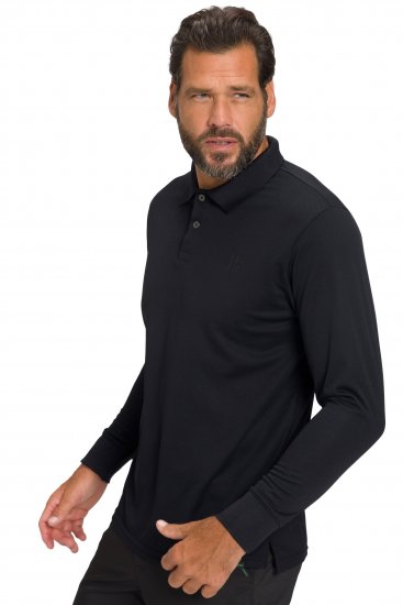 JP1880 Jay-Pi QuickDry Long Sleeve Golf Polo Shirt Black - Odzież sportowa - Odzież sportowa 2XL-10XL
