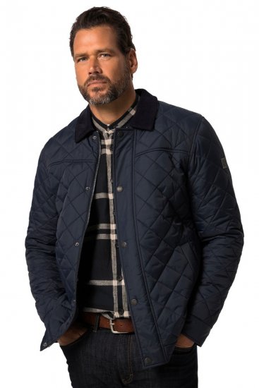 JP1880 Jacket Quilted Navy - Kurtki Męskie Duże Rozmiary - Kurtki Duże rozmiary 2XL-8XL