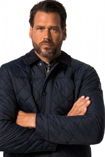 JP1880 Jacket Quilted Navy - Kurtki Męskie Duże Rozmiary - Kurtki Duże rozmiary 2XL-8XL