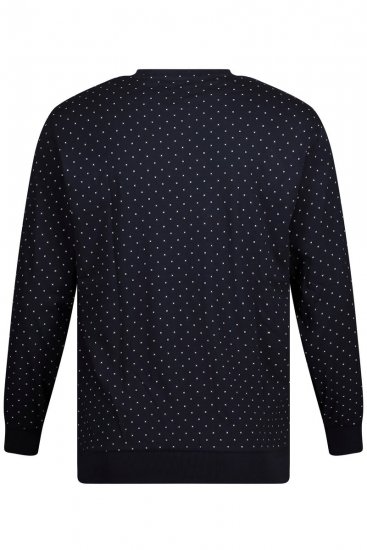 JP1880 Pyjamas Two-piece Long Sleeve and Long Trousers Navy - Bielizna & stroje kąpielowe - Bielizna & Stroje kąpielowe 2XL-8XL