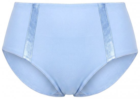 Ulla Popken 815268 Majtki w paski Jasnoniebieska - Majtki - 