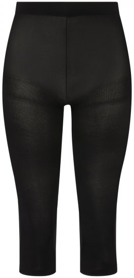 Ulla Popken 815580 Legginsy rajstopowe 3/4 z ochroną ud 80 den Czarna - Rajstopy & skarpetki - 