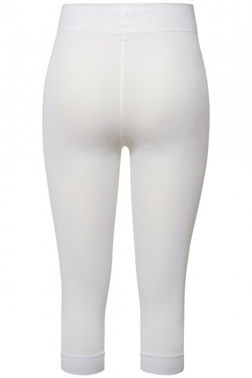 Ulla Popken 815580 Legginsy rajstopowe 3/4 z ochroną ud 80 den Biały - Rajstopy & skarpetki - 