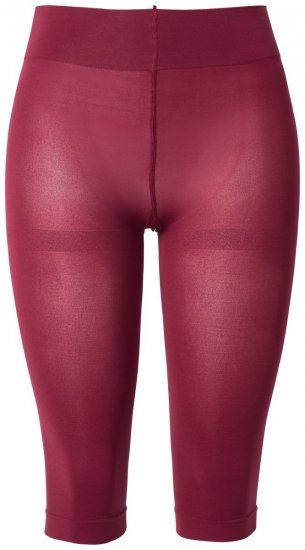 Ulla Popken 815580 Legginsy rajstopowe 3/4 z ochroną ud 80 den Czerwona - Rajstopy & skarpetki - 