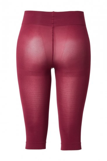 Ulla Popken 815580 Legginsy rajstopowe 3/4 z ochroną ud 80 den Czerwona - Rajstopy & skarpetki - 