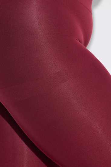 Ulla Popken 815580 Legginsy rajstopowe 3/4 z ochroną ud 80 den Czerwona - Rajstopy & skarpetki - 