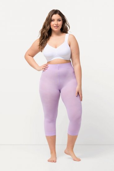 Ulla Popken 815580 Legginsy rajstopowe 3/4 z ochroną ud 80 den Brudny róż - Rajstopy & skarpetki - 