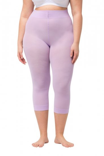Ulla Popken 815580 Legginsy rajstopowe 3/4 z ochroną ud 80 den Brudny róż - Rajstopy & skarpetki - 