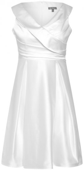 Ulla Popken 817135 Suknia wieczorowa Złamana biel - Sukienki wieczorowe - Wieczorowe sukienki plus size