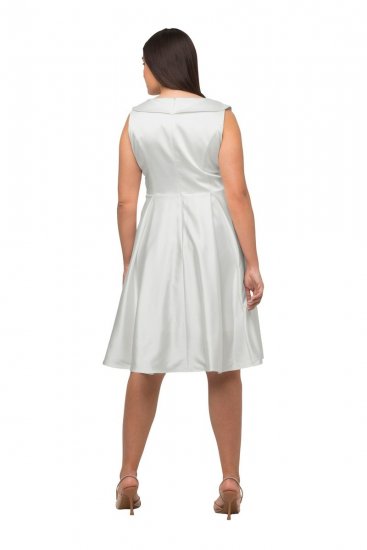 Ulla Popken 817135 Suknia wieczorowa Złamana biel - Sukienki wieczorowe - Wieczorowe sukienki plus size