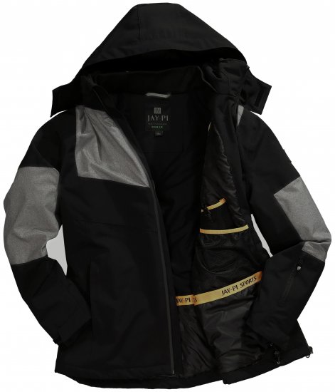 Jay-Pi Ski Jacket Functional Waterproof Windproof Black - Odzież narciarska - 