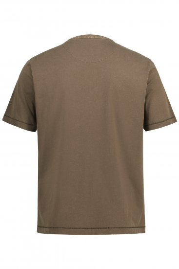 JP1880 Comfortable Fit Vintage Look T-Shirt Light Brown - Koszulki - T-shirty meskie Duże Rozmiary - 2XL-14XL