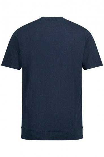 JP1880 818628 Koszulka Henley z krojem na brzuch Granatowa - Koszulki - T-shirty meskie Duże Rozmiary - 2XL-14XL