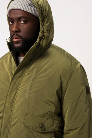STHUGE Bomber Jacket With Hood Green - Kurtki Męskie Duże Rozmiary - Kurtki Duże rozmiary 2XL-8XL