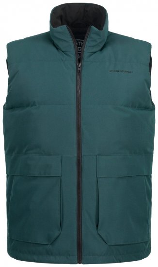 STHUGE 821232 Kamizelka pikowana z zamkiem Oliwkowa - Kurtki Męskie Duże Rozmiary - Kurtki Duże rozmiary 2XL-8XL