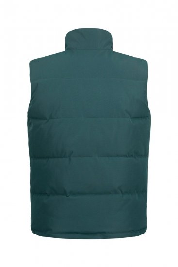 STHUGE 821232 Kamizelka pikowana z zamkiem Oliwkowa - Kurtki Męskie Duże Rozmiary - Kurtki Duże rozmiary 2XL-8XL