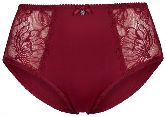 Ulla Popken 822864 Majtki z koronką Liliowa - Majtki - 