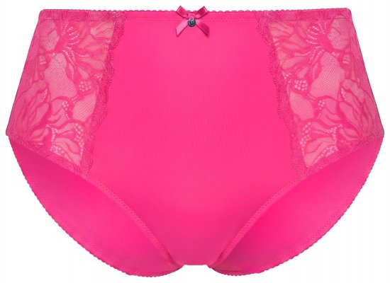 Ulla Popken 822864 Majtki z koronką Różowa - Majtki - 